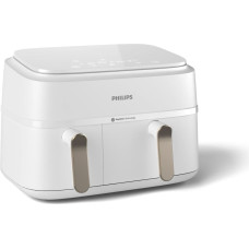 Philips 3000 series NA353/10 fryer Double 9 L Stand-alone 2750 W Hot air fryer Silver, White