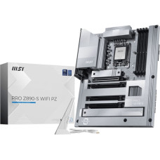 MSI PRO Z890-S WIFI PZ | Processor family Intel | Processor socket LGA1851 | DDR5 | Supported hard disk drive interfaces SATA, M.2 | Number of SATA connectors 4