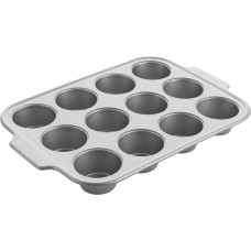 Kitchenaid - Metal Bakeware Muffin Pan - Silver