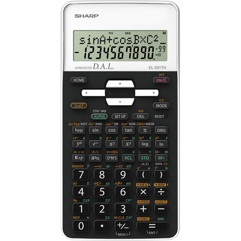 Sharp calculator Scientific EL-531TH-WH, white