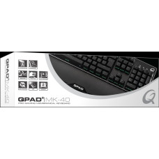 No Name QPAD MK-40 keyboard Gaming USB QWERTZ German Black