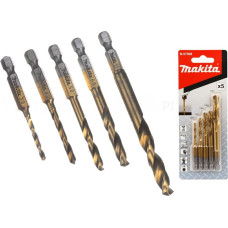 Makita HSS-TIN METAL DRILL BIT SET 1/4