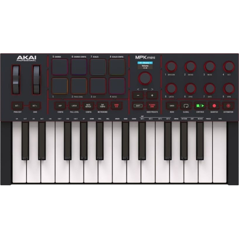 Akai MPK Mini MK4 - MIDI controller / control keypad, black