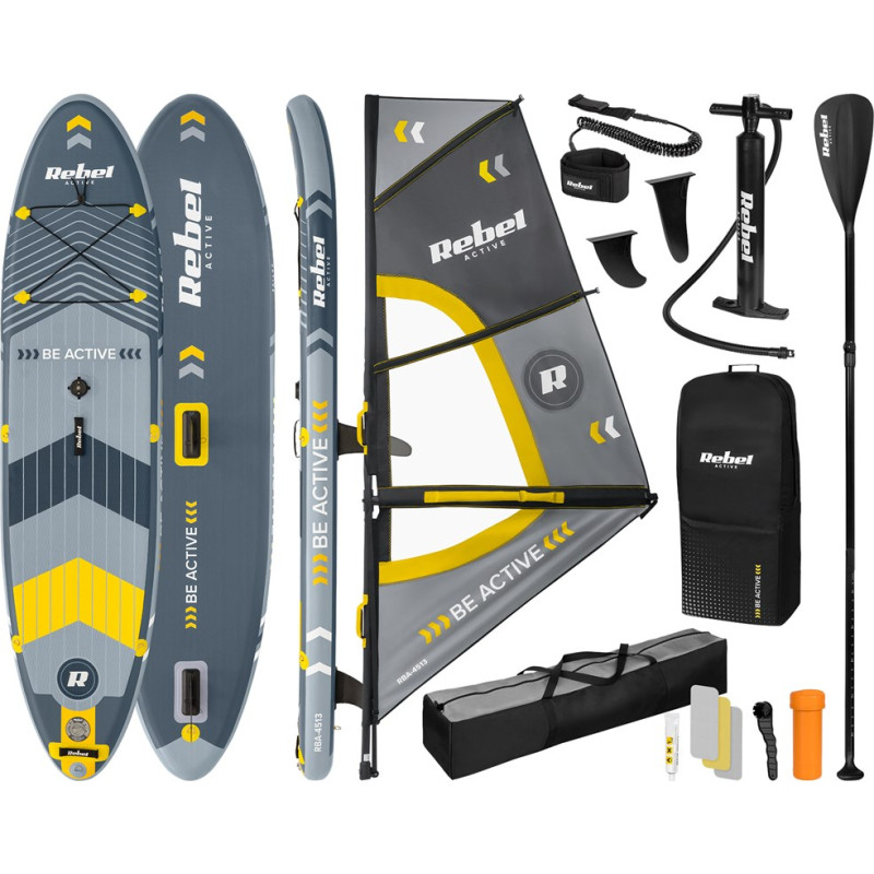 Rebel Deska REBEL ACTIVE SUP, windsurfing, pompowana, zestaw, 305x76x15