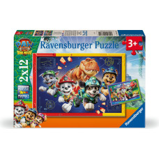 Ravensburger - Paw Patrol 3 Dino Movie 2x12p (12004364)