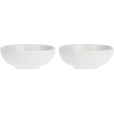 La Porcellana Bianca Set of 2 Momenti Salad Bowls - White, 22 cm