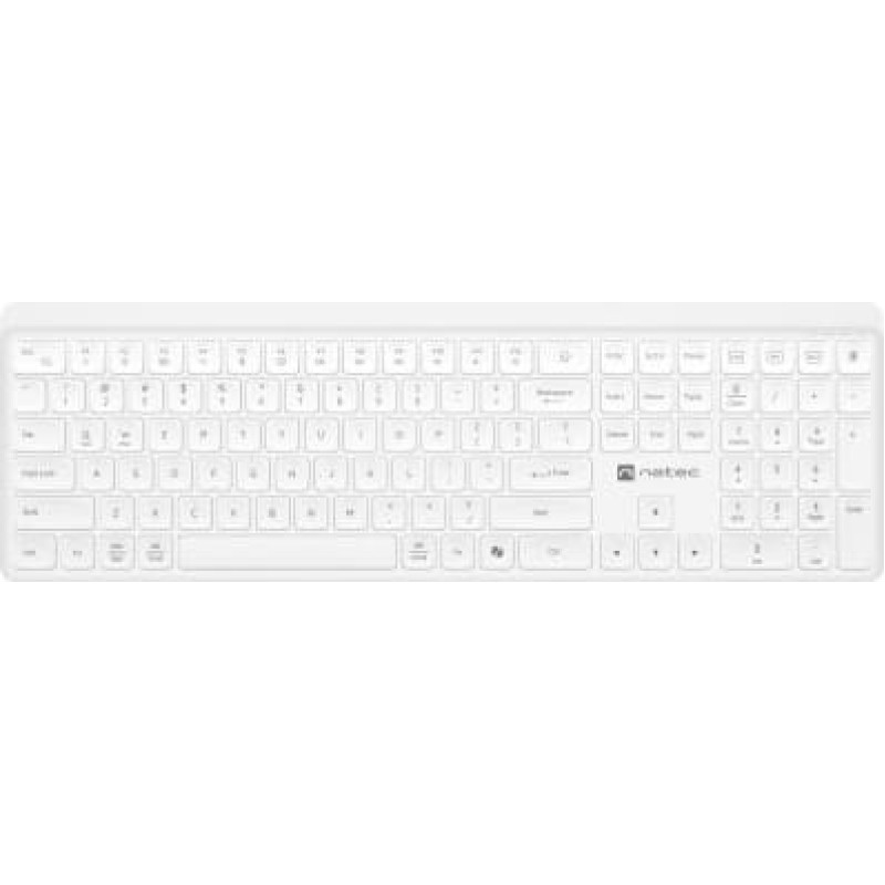 Natec Keyboard Tang US wireless white