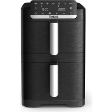 Tefal Double Basket Airfryer | EY7528E0 Easy Fry Crispy Stack | Power 2700 W | Capacity 6 L + 4 L | Black