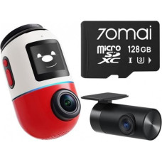 70Mai Wideorejestrator 70mai X800 Omni 4K/GPS/WiFi Dual czerwony + karta SD 70mai 128GB