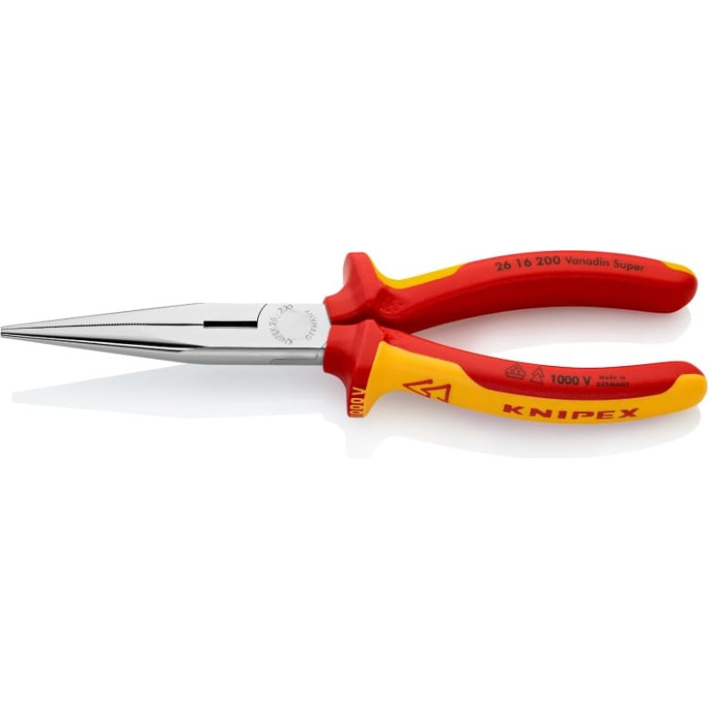 Knipex INSULATED PLIERS 1000V STRAIGHT EXTENDED 200mm