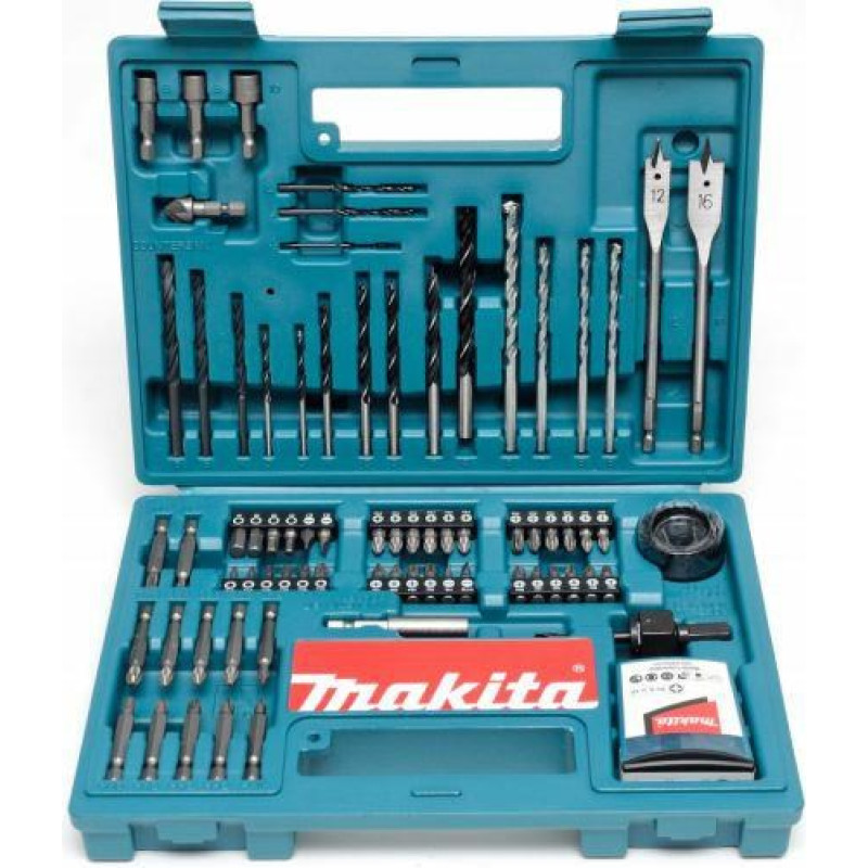 Makita ZESTAW WIERTEL I BITOW 100EL. W WALIZCE