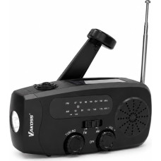 Vakoss FM-3660K FM/AM Emergency Radio with Dynamo / Flashlight / Power Bank / Solar Panel