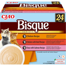Inaba Ciao Bisque Creamy soup with chicken, beef and fish - cat treats - 24x40g