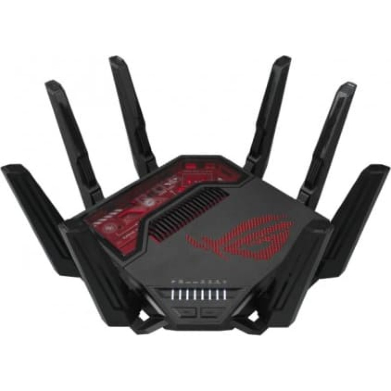 Asus Wireless Router|ASUS|Wireless Router|19000 Mbps|Wi-Fi 6|Wi-Fi 7|IEEE 802.11a|IEEE 802.11b|IEEE 802.11g|IEEE 802.11n|IEEE 802.11ac|IEEE 802.11ax|USB 2.0|USB 3.2|1x10/100/1000M|1x2.5GbE|1x10GbE|Number of antennas 8|GT-BE19000