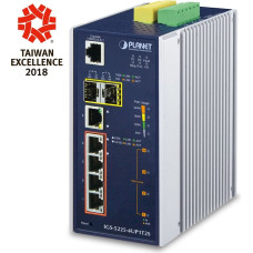 Planet IGS-5225-4UP1T2S network switch Managed L2+ Gigabit Ethernet (10/100/1000) Power over Ethernet (PoE) Blue, Silver