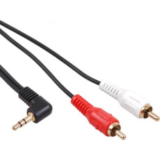 Maclean Cable 3.5mm mini 2RCA 1m black MCTV-824