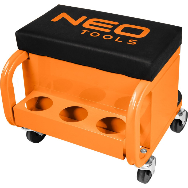 Neo Tools Workshop stool on wheels with tool drawers