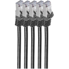 No Name shiverpeaks BS75515-S-SET5 networking cable Black 5 m Cat7 S/FTP (S-STP) Round