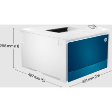 HP Color LaserJet Pro 4202dn Printer - A4 Color Laser, Print, Auto-Duplex, LAN, 33ppm, 750-4000 pages per month (replaces M454dn) / 4RA87F#B19
