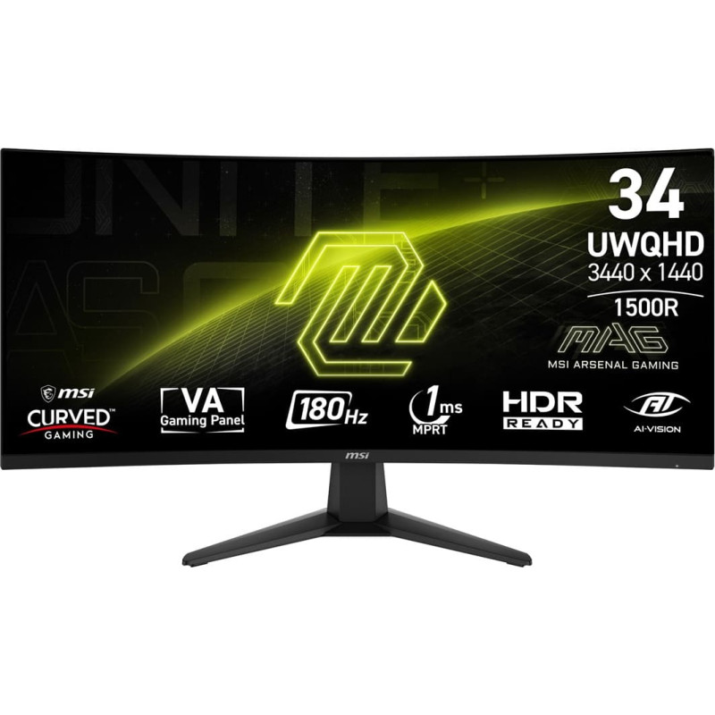 MSI MAG 346CQ computer monitor 86.4 cm (34