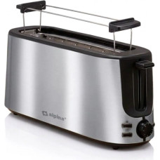 Alpina 8711252473512 toaster 7 2 slice(s) 1000 W Black, Silver