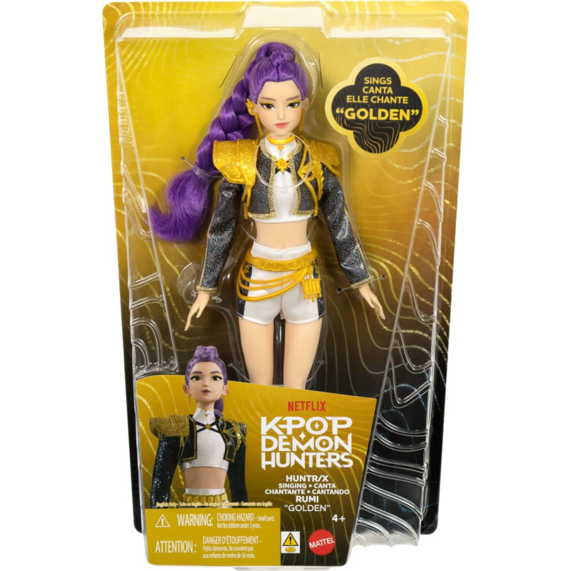 Mattel KPOP DEMON HUNTERS  dainuojanti lėlė Rumi (JRN40)