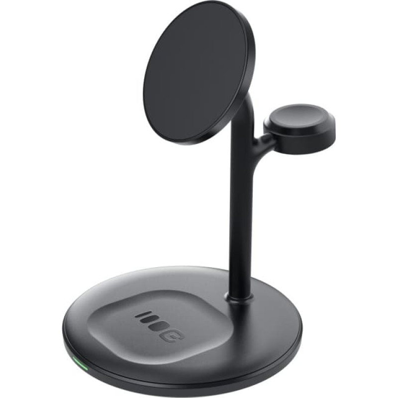 Green Cell MagScape Ładowarka Indukcyjna 3w1 MagSafe magnetyczna Czarna