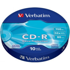 Verbatim CD-R 52x 700MB 10P SP Extra Protection Wrap 43725