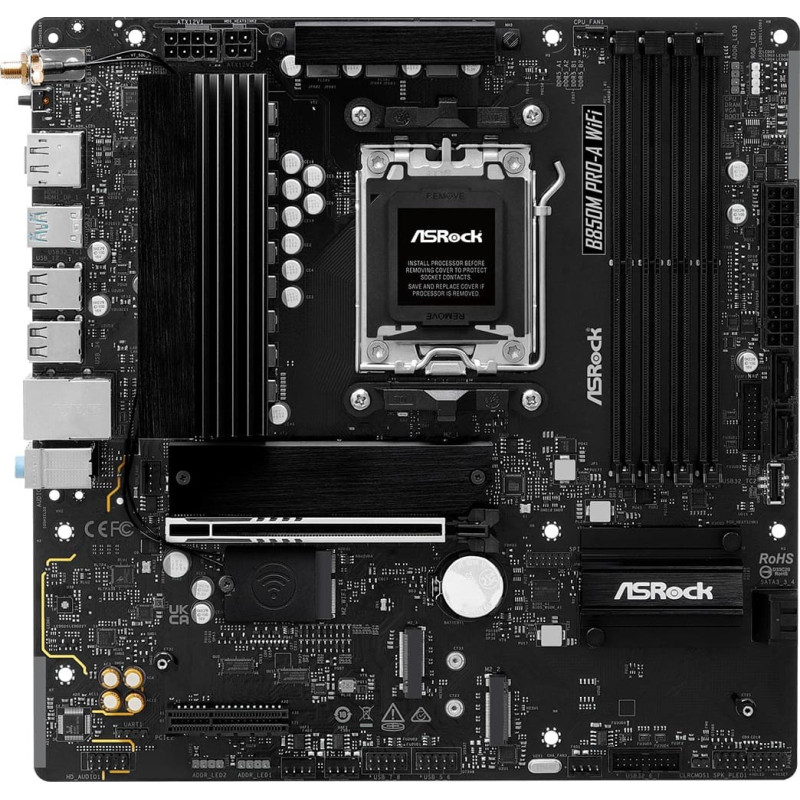 Asrock B850M Pro-A WiFi AMD B850 Socket AM5 micro ATX
