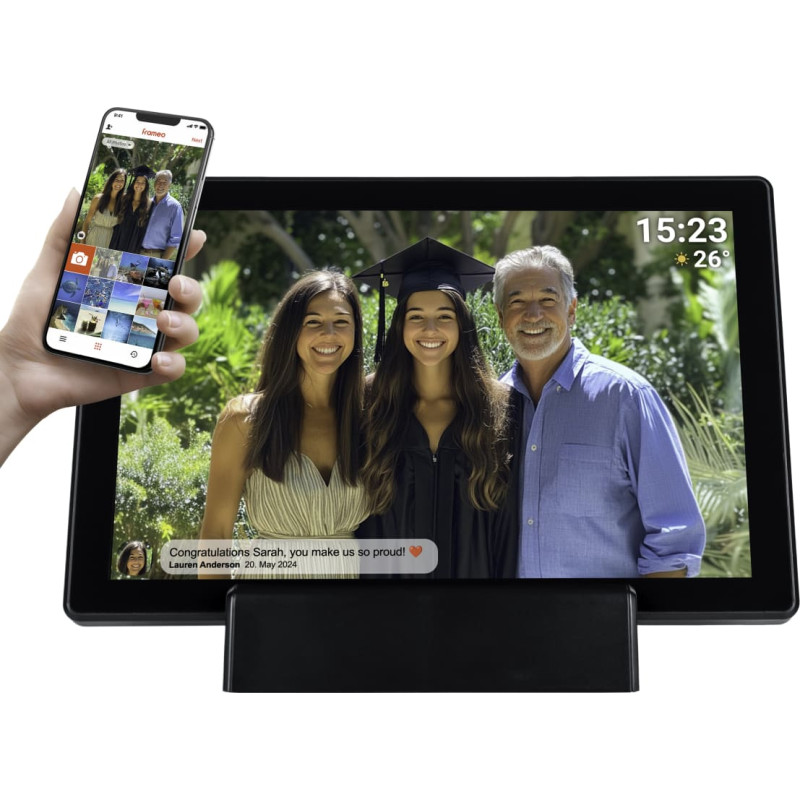 Denver PFF-1070B digital photo frame Black 25.6 cm (10.1