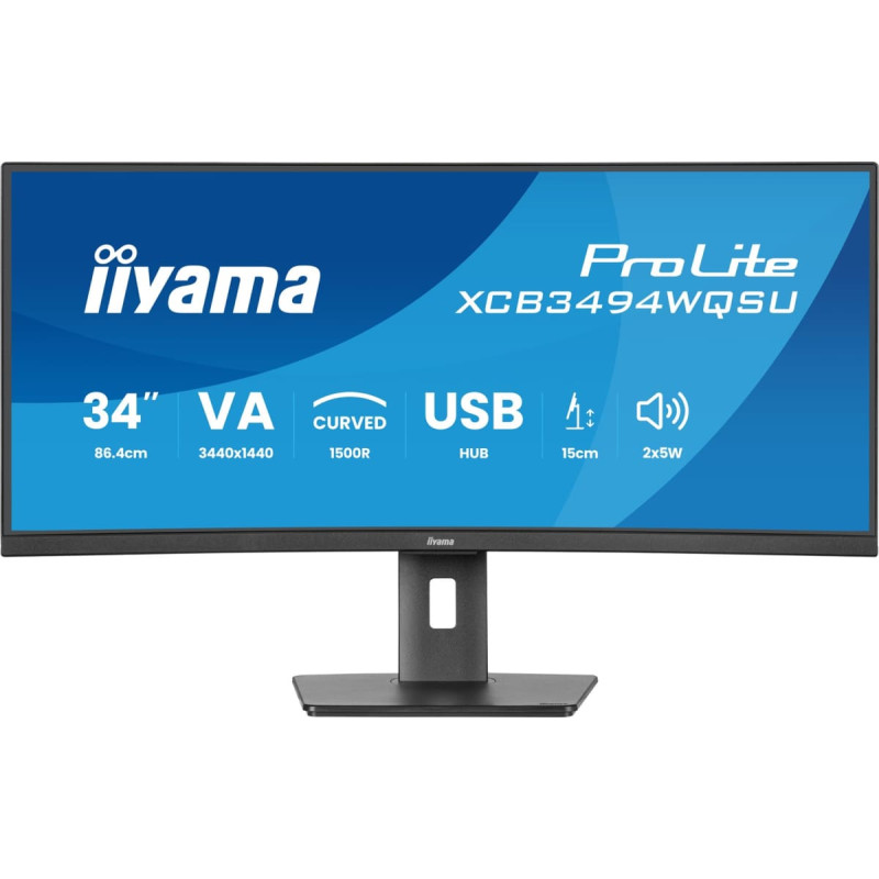 Iiyama ProLite XCB3494WQSU-B1 computer monitor 86.4 cm (34