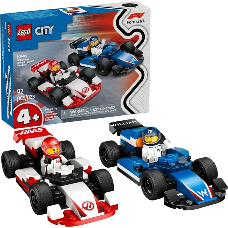 Lego CITY 60464 F1 - Williams Racing & Haas F1 Race Cars