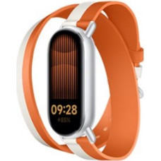 Xiaomi Dual-tone Leather Strap | 140–180mm | White and Orange | Calf Leather, PU (inside)