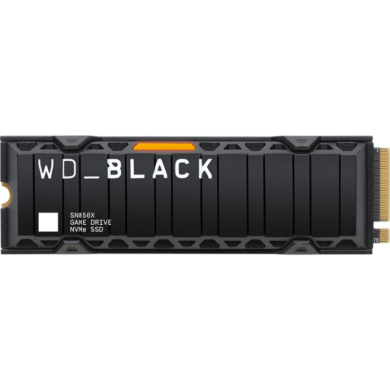 Western Digital SSD WD Black SN850X HeatSink 2TB M.2 2280 PCIe Gen4 x4 NVMe, Read/Write: 7300/6600 MBps, IOPS 1200K/1100K, TBW: 1200