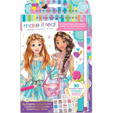 Make It Real Dizainerio eskizų knygelė „Gėlės“