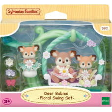 Sylvanian Families Mažyliai elniukai su gėlių sūpynėmis
