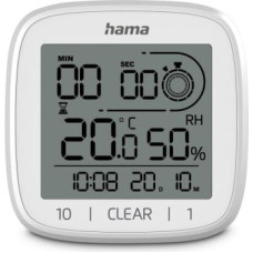 Hama Cyprus digital bathroom clock white