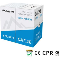 Lanberg CABLE SFTP CAT.5E 305M WIRE CU GRAY