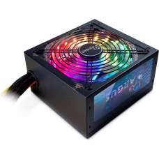 Inter-Tech Power Supply INTER-TECH Argus RGB, 80PLUS Bronze, 500W, Retail, 1x140 Fan, 1x20+4Pin, 4+4Pin, 1xPCI-e 6+2Pin, 4x4Pin (Molex), 4xSATA, 1xFDD, rev 2.0