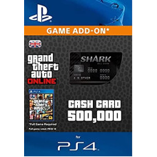 Grand Theft Auto Online | GTA V Bull Shark Cash Card | 500,000 GTA-Dollars | PS3/PS4 Download Code - UK account
