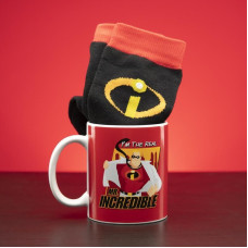 Disney Pixar The Incredibles Mr Incredible Mug And Socks Gift Set