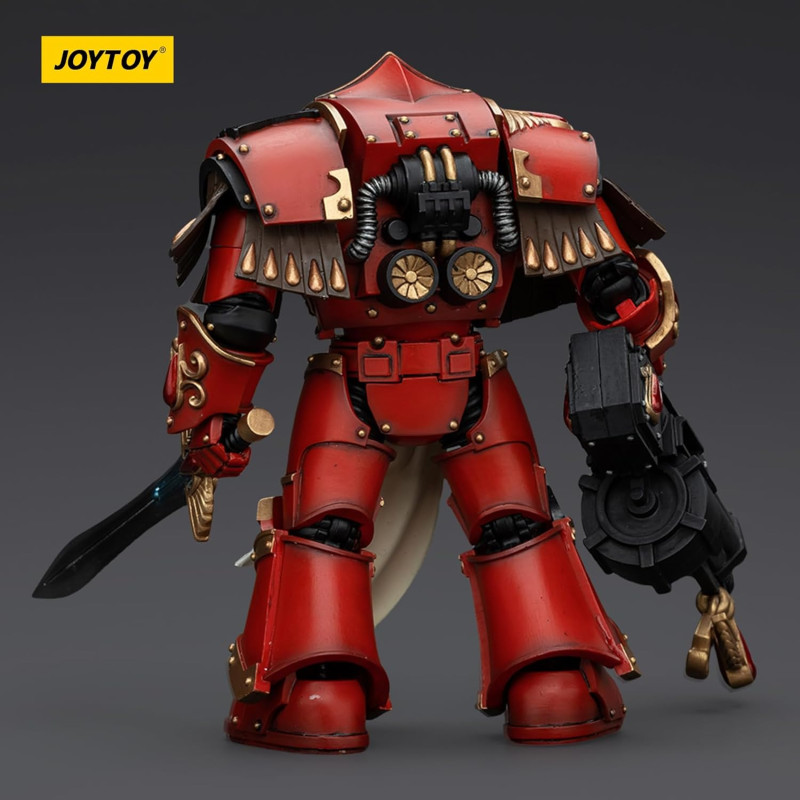 JOYTOY - Warhammer The Horus Heresy Action Figure 1/18 Blood Angels Crimson Paladins Squad Crimson Paladin With Iliastus Assault Cannon (14cm)