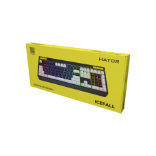 Hator HTK400US Icefall, black (black-grey keycaps) ENG