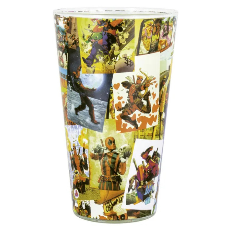 MERCH Paladone Marvel Deadpool Comics Glass