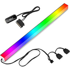 GIM KB-14 RGB PC Light Strip for Gaming Case, Compatible with GIM Hub, Magnetic Addressable LED Strip Kit, 5V ARGB 3Pin Header for Asus Aura, Asrock LED, Gigabyte RGB