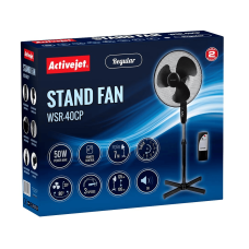 Activejet Regular WSR-40C buitinis ventiliatorius Juoda, Sidabras