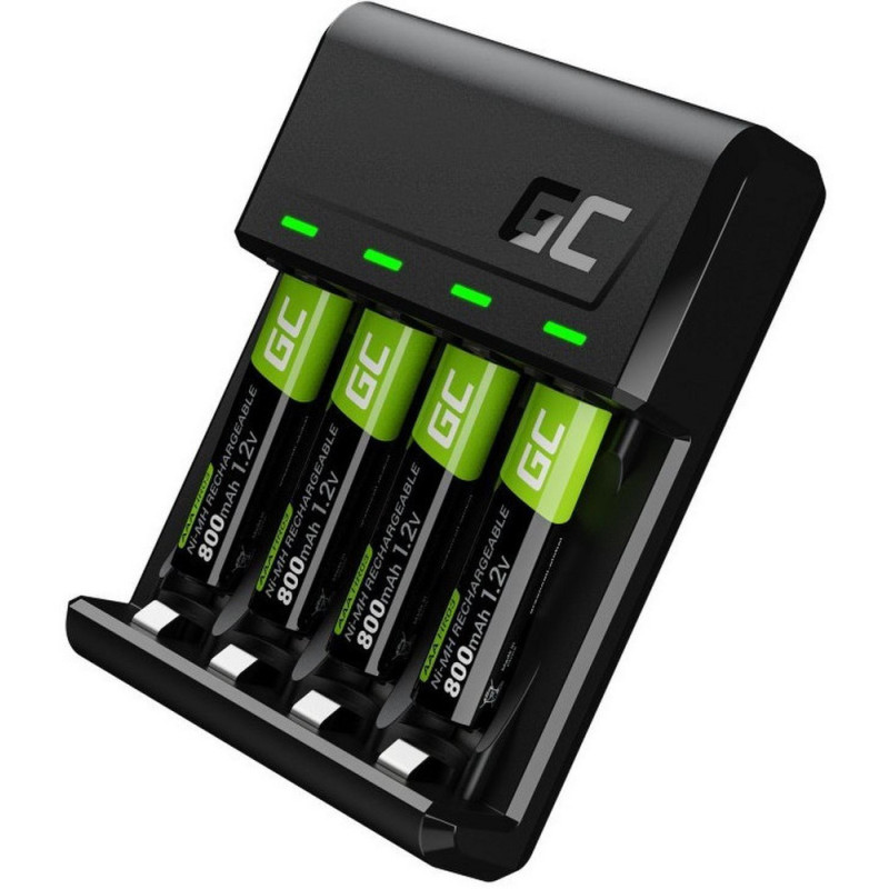 Elementų įkroviklis - Green Cell VitalCharger 4x AAA