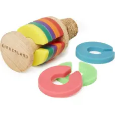 Kikkerland Rainbow Wine Rings + Stopper (BA91)