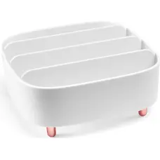 Gillian Jones - Table organizer with 4 compartments - White