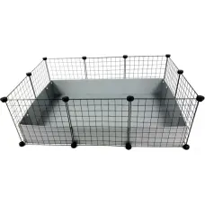C&C Modular cage 3x2 110x75 cm guinea pig, hedgehog, silver grey